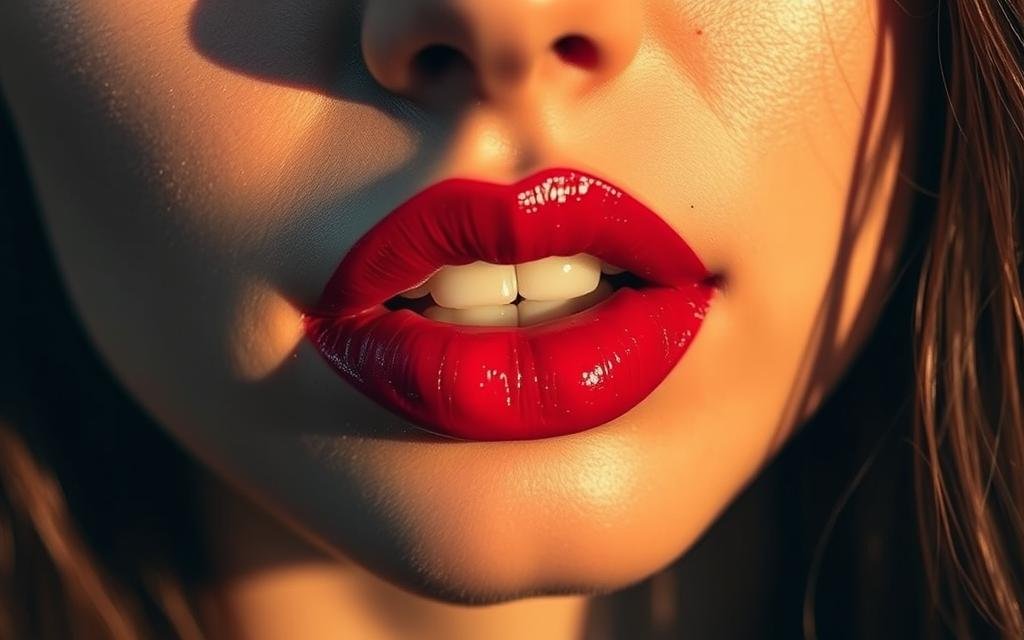 LIPSTICK BLEEDS OUTSIDE THE LIPS