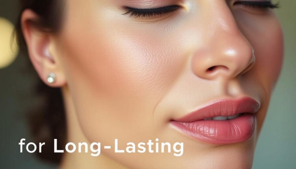 skin preparation for long-lasting blush