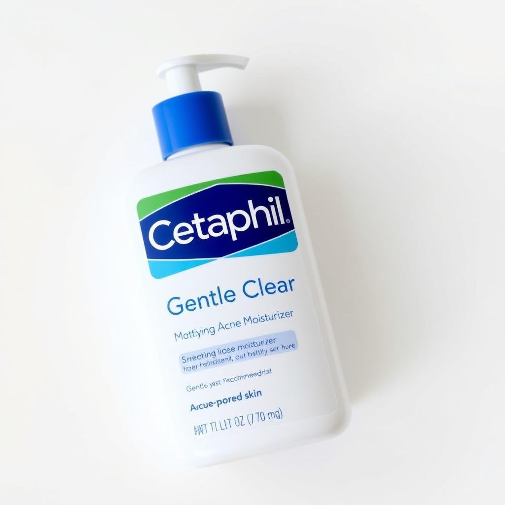 Cetaphil Gentle Clear Mattifying Acne Moisturizer bottle shown as effective acne treatment Cetaphil Gentle Clear Mattifying Acne Moisturizer bottle shown as effective acne treatment